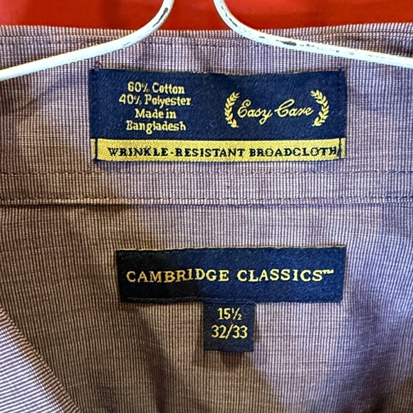 Croft & Barrow Men's Lavender Dress Shirt size 15.5 32/33 - Picture 2 of 6